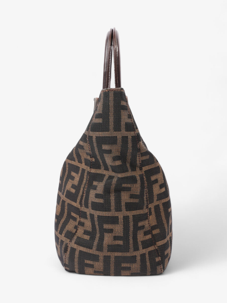 Fendi Zucca Tote Brown Canvas Image 3