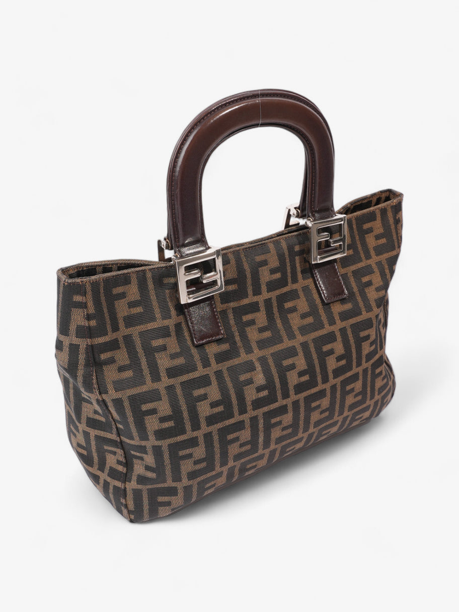 Fendi Zucca Tote Brown Canvas Image 7