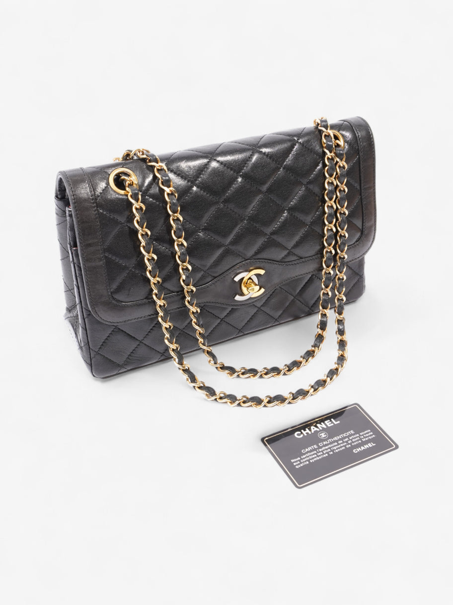 Chanel Paris Flap Black Calfskin Leather Image 20