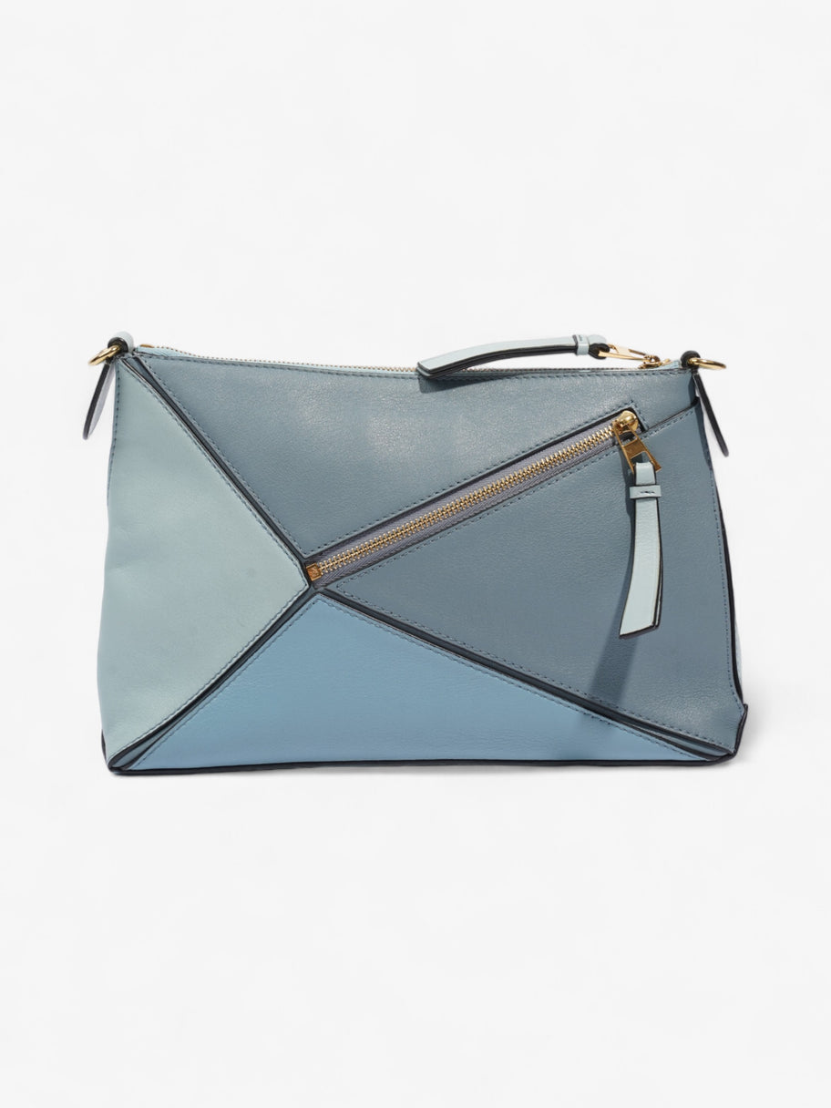 Loewe Puzzle Bag Blue Calfskin Leather Image 4