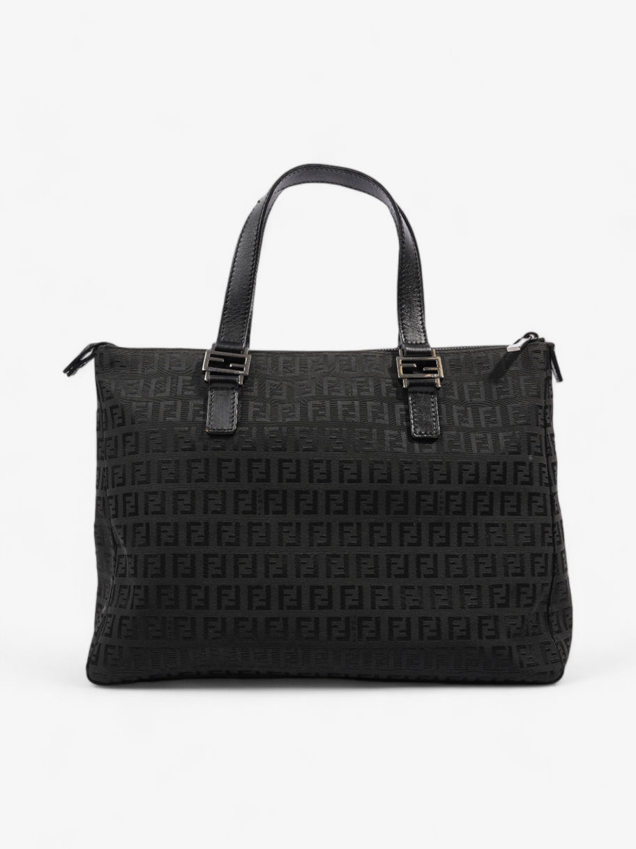 Fendi Zucca Tote Black Canvas Image 12