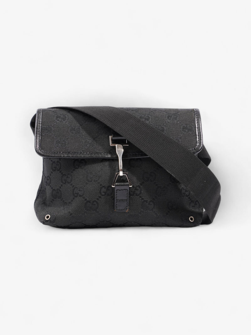  Gucci GG Jackie Belt Bag Black Canvas