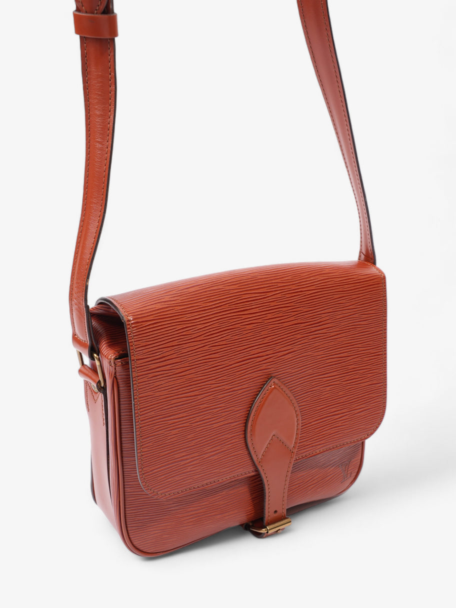 Louis Vuitton Cartouchiere Brown Epi Leather MM Image 7