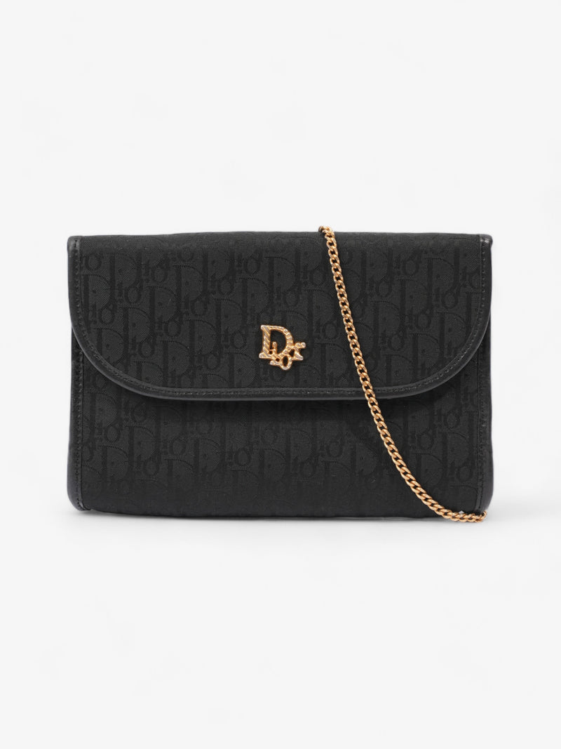  Christian Dior Vintage Trotter Chain Black Diorissimo Canvas