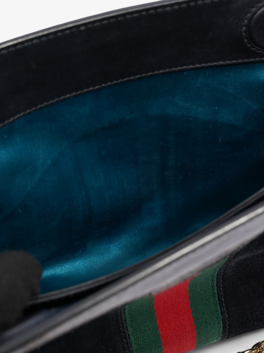 Gucci Ophidia GG Black / Red / Green Suede Image 9