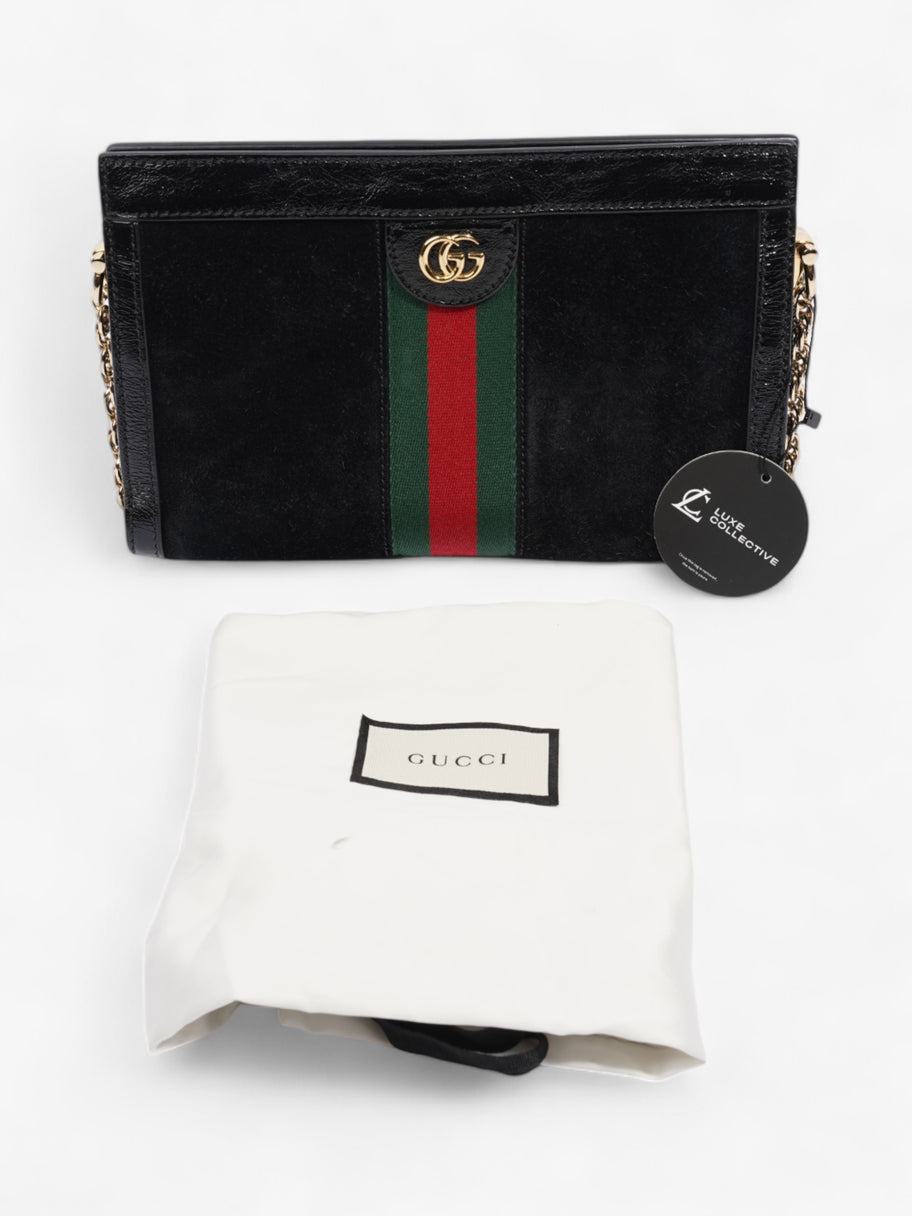 Gucci Ophidia GG Black / Red / Green Suede Image 10