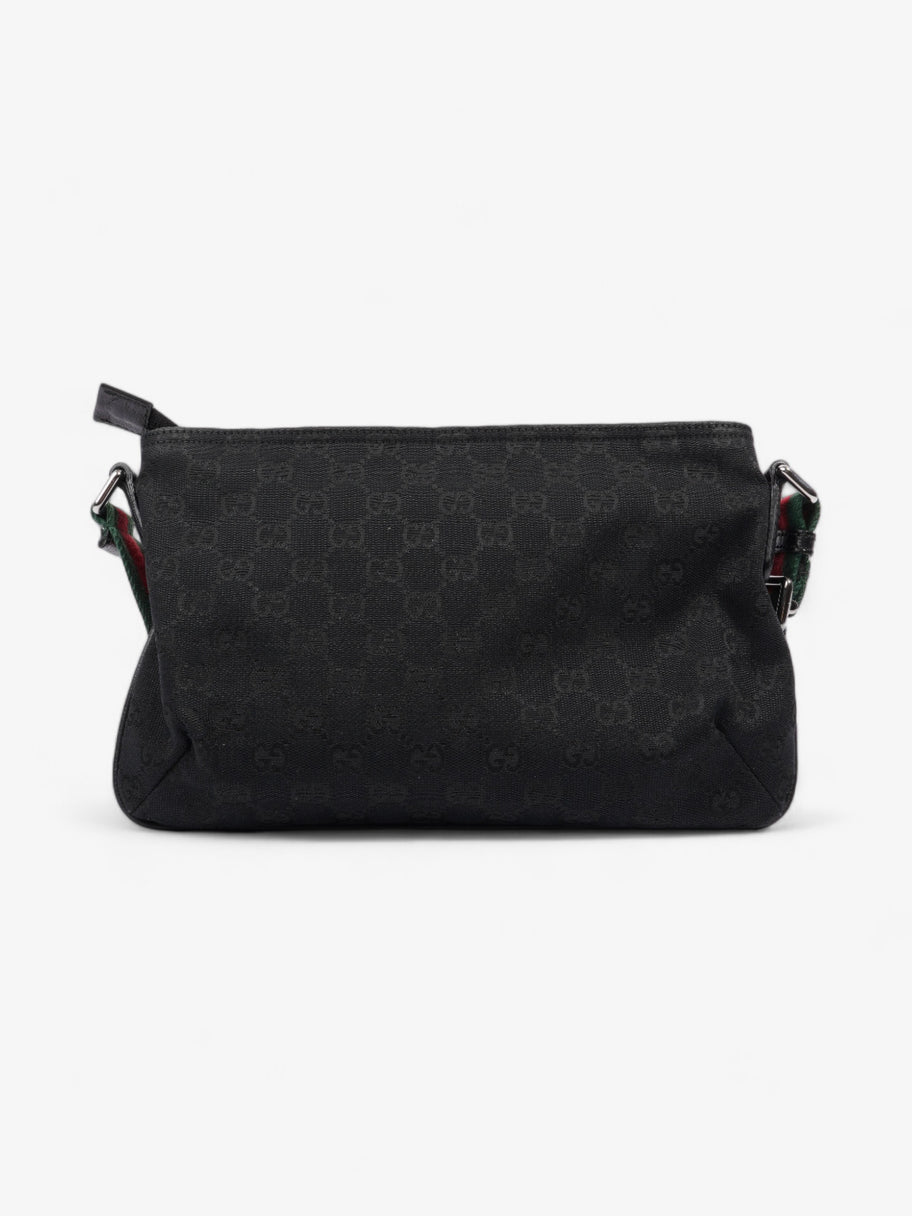 Gucci GG Web Messenger Bag Black / Red / Green Canvas Image 4