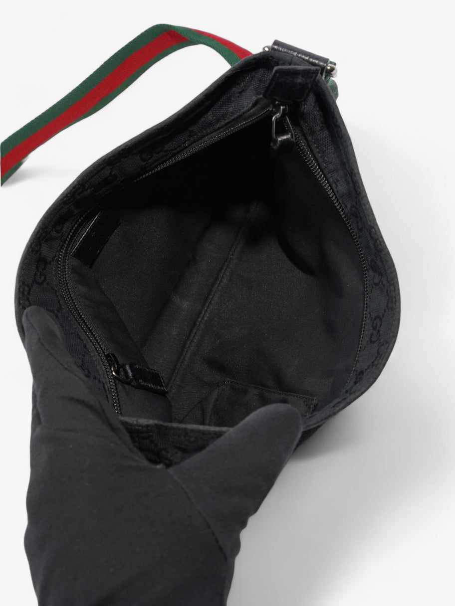 Gucci GG Web Messenger Bag Black / Red / Green Canvas Image 7