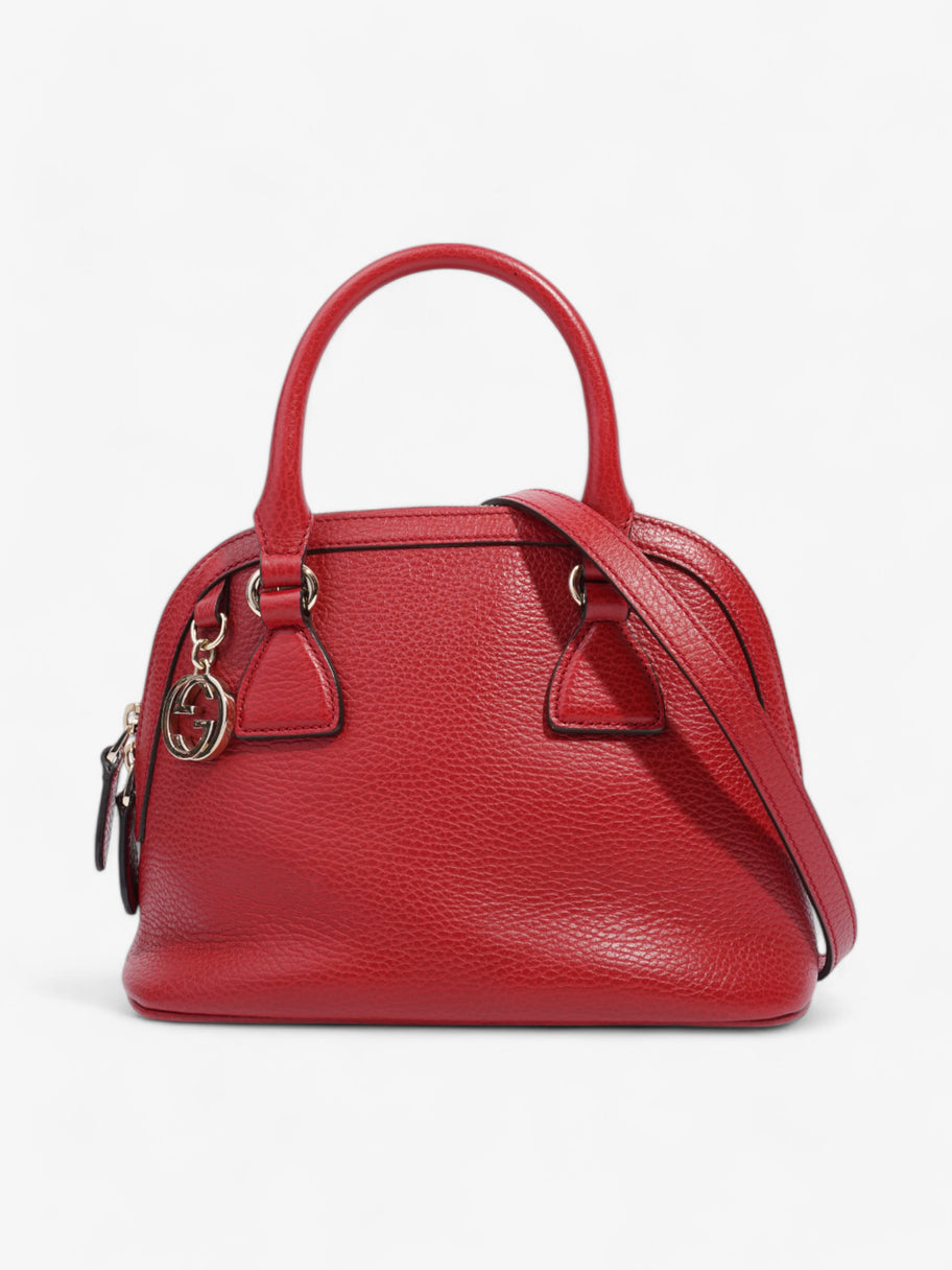 Gucci 2Way Handbag Red Leather Image 1