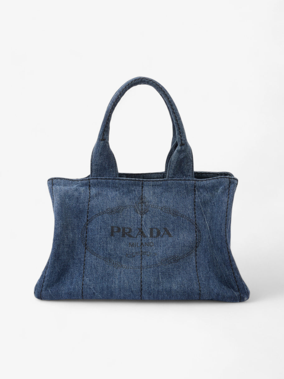 Prada Canapa Denim / Black Denim Medium Image 1