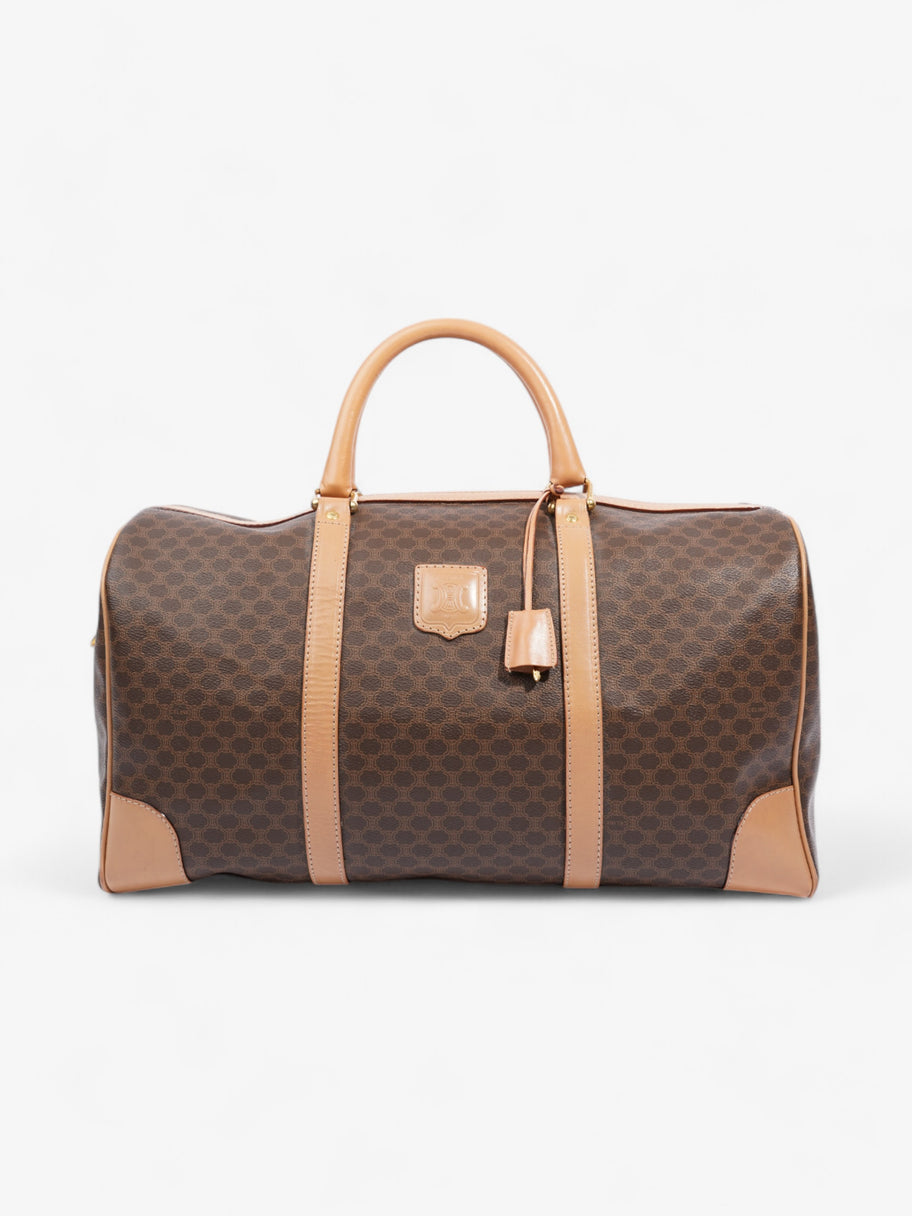 Celine Triomphe Bowling Bag Brown Coated Canvas Image 1