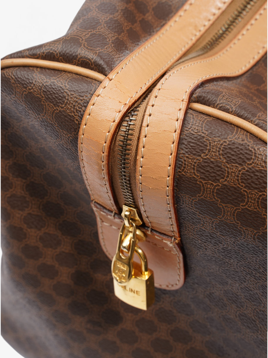 Celine Triomphe Bowling Bag Brown Coated Canvas Image 11