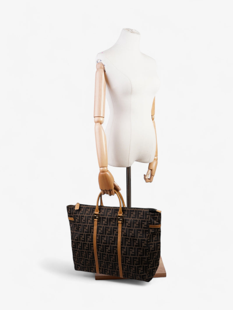  Fendi Zucca Weekender Tote Brown Canvas