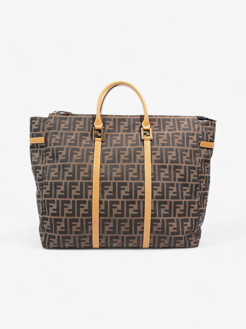  Fendi Zucca Weekender Tote Brown Canvas