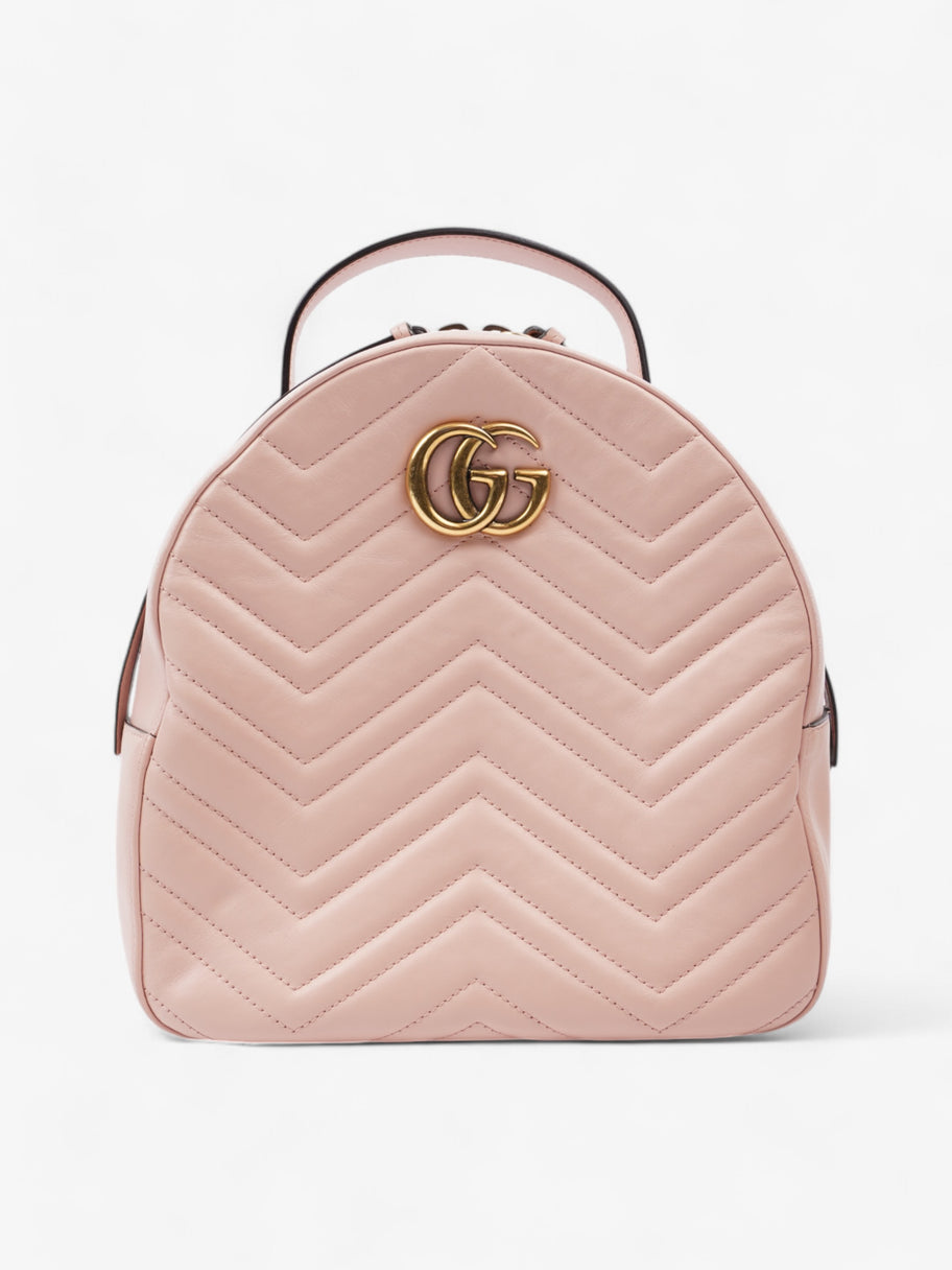 Gucci GG Marmont Backpack Pink Leather Image 1