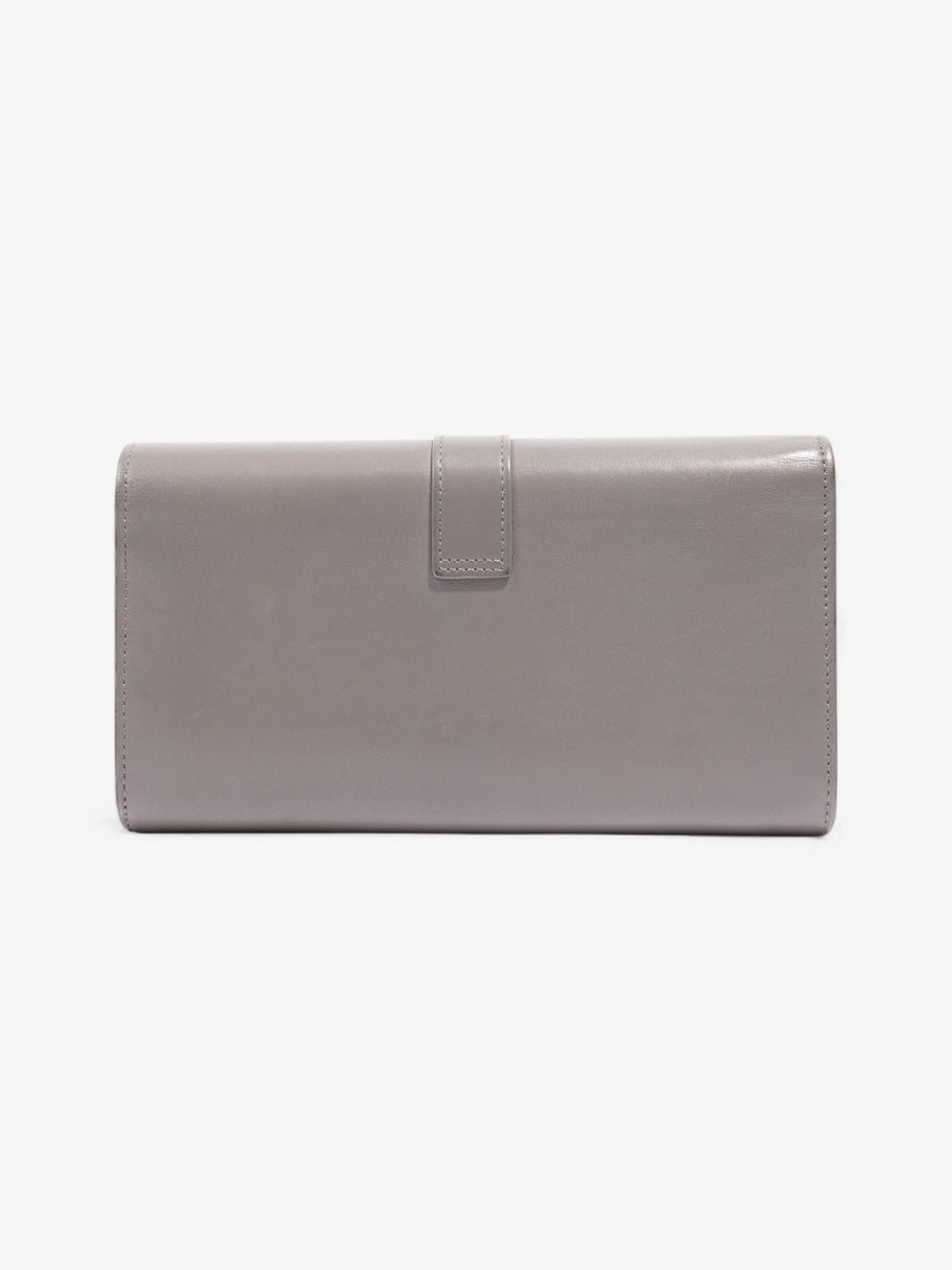 Saint Laurent Downtown Long Wallet Grey Calfskin Leather Image 2