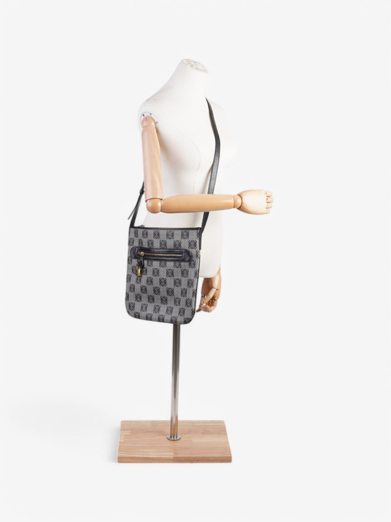  Loewe Anagram Crossbody Grey Canvas