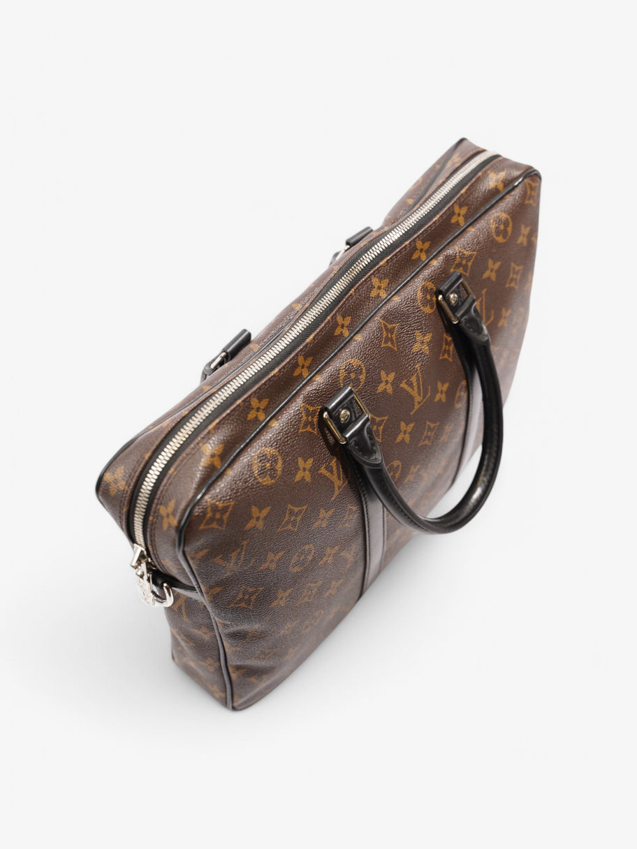 Louis Vuitton Porte-Documents Voyage Monogram / Black Coated Canvas Image 9