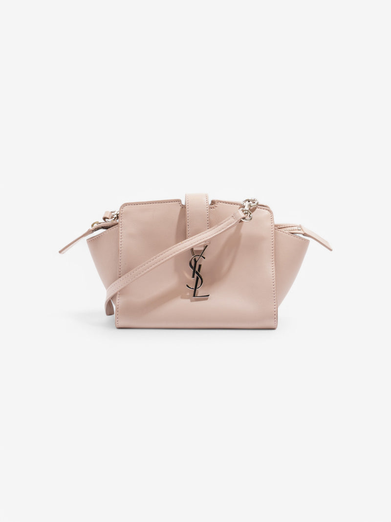  Saint Laurent Mini Downtown Shoulder Nude Calfskin Leather