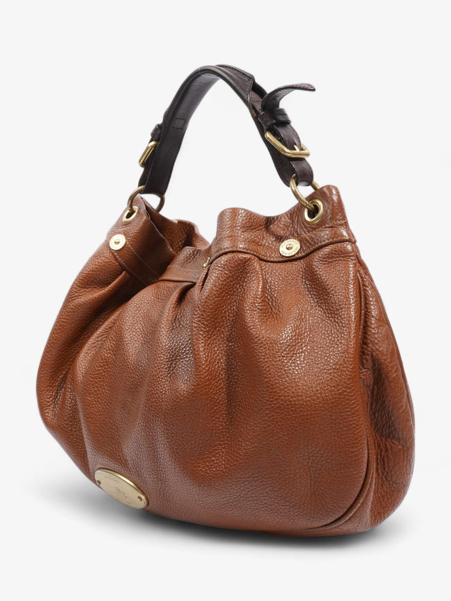 Mitzy Hobo Oak Grained Leather Image 14