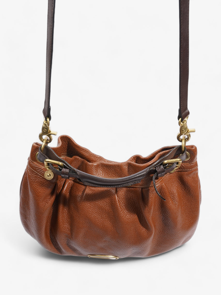 Mitzy Hobo Oak Grained Leather Image 8