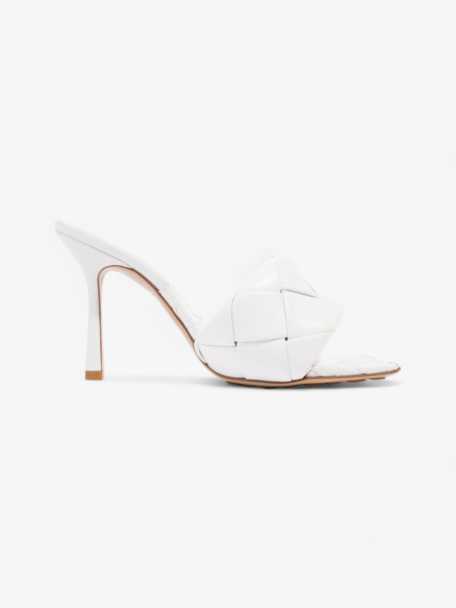 Bottega Veneta Lido Mules 100 White Leather EU 37.5 UK 4.5 Image 4