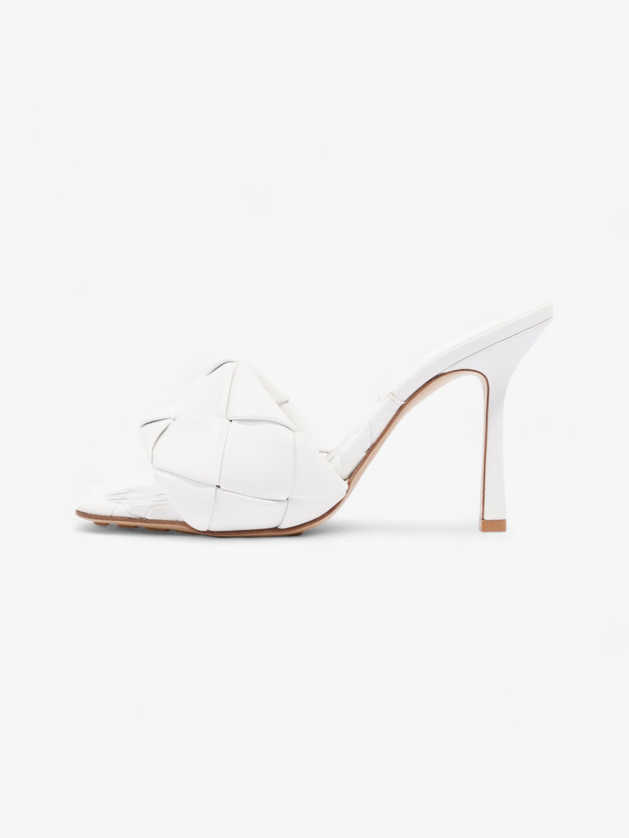 Bottega Veneta Lido Mules 100 White Leather EU 37.5 UK 4.5 Image 5