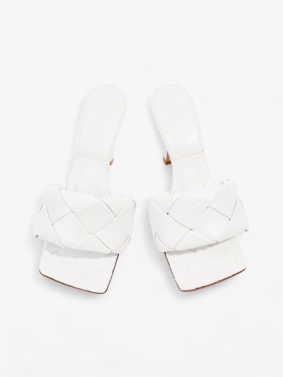 Bottega Veneta Lido Mules 100 White Leather EU 37.5 UK 4.5 Image 8