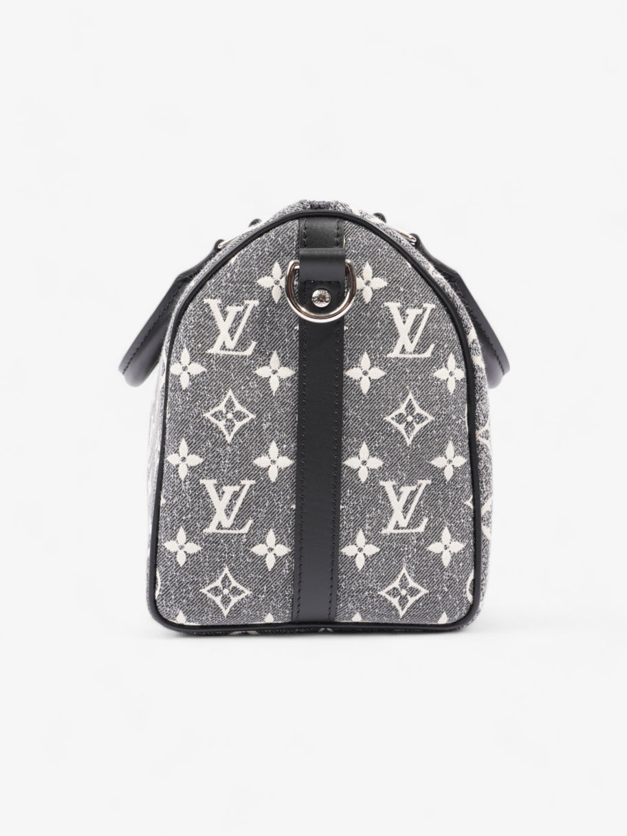 Louis Vuitton Speedy Bandoulière Black Monogram Denim 25 Image 3