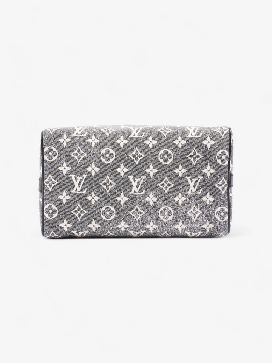 Louis Vuitton Speedy Bandoulière Black Monogram Denim 25 Image 6