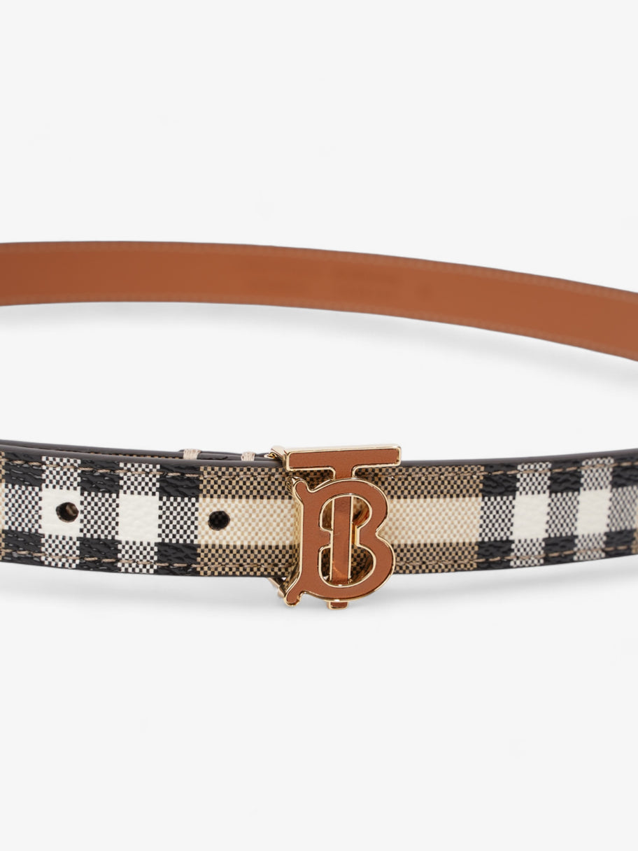 Burberry TB Belt Vintage Check / Briar Brown Canvas Medium - 102cm Image 2