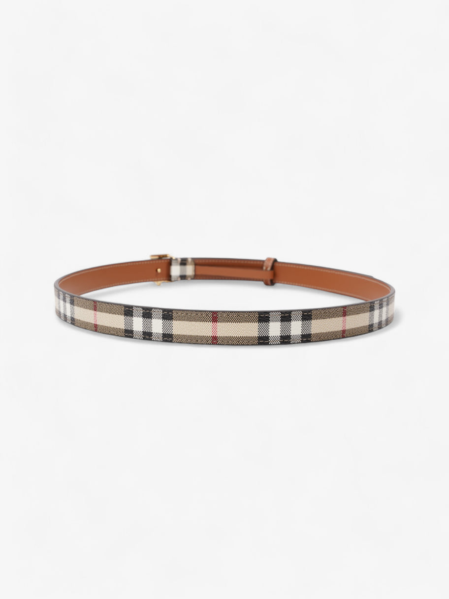 Burberry TB Belt Vintage Check / Briar Brown Canvas Medium - 102cm Image 4