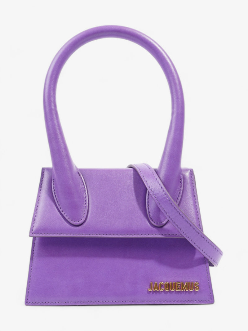  Jacquemus Le Chiquito Moyen Purple Leather