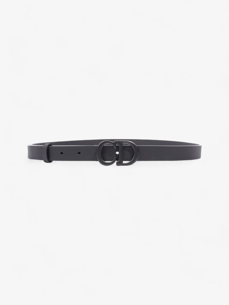  Christian Dior CD Belt Black Leather 90cm