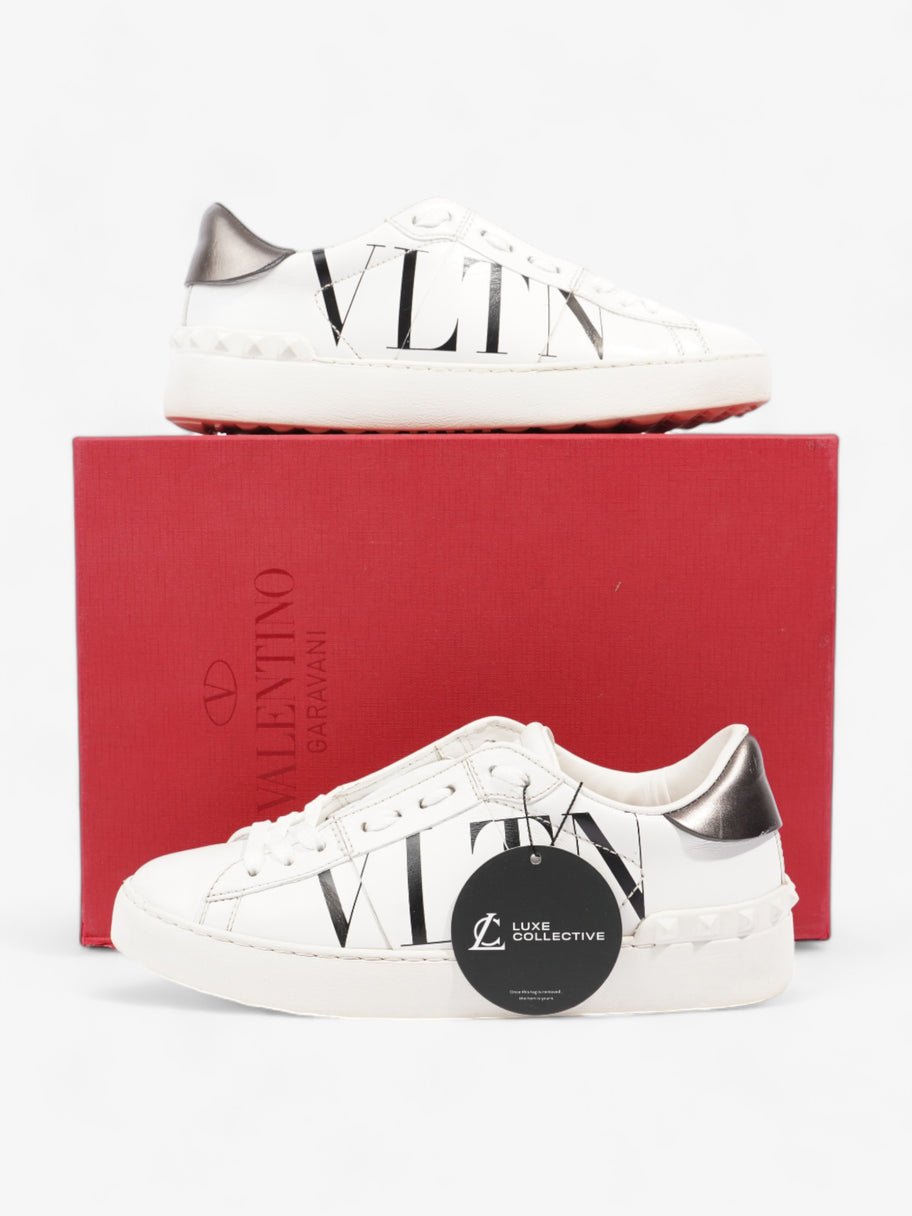 Valentino Open Sneakers White / Black Logo Leather EU 36.5 UK 3.5 Image 10