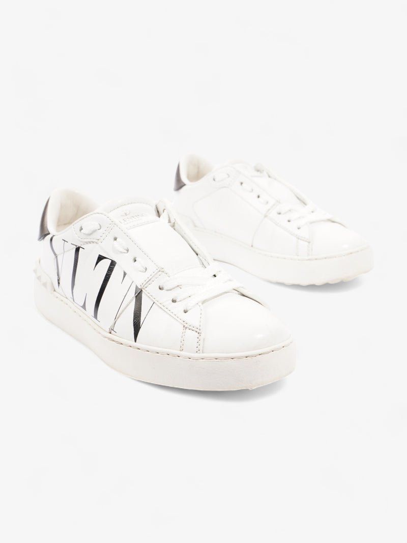  Valentino Open Sneakers White / Black Logo Leather EU 36.5 UK 3.5