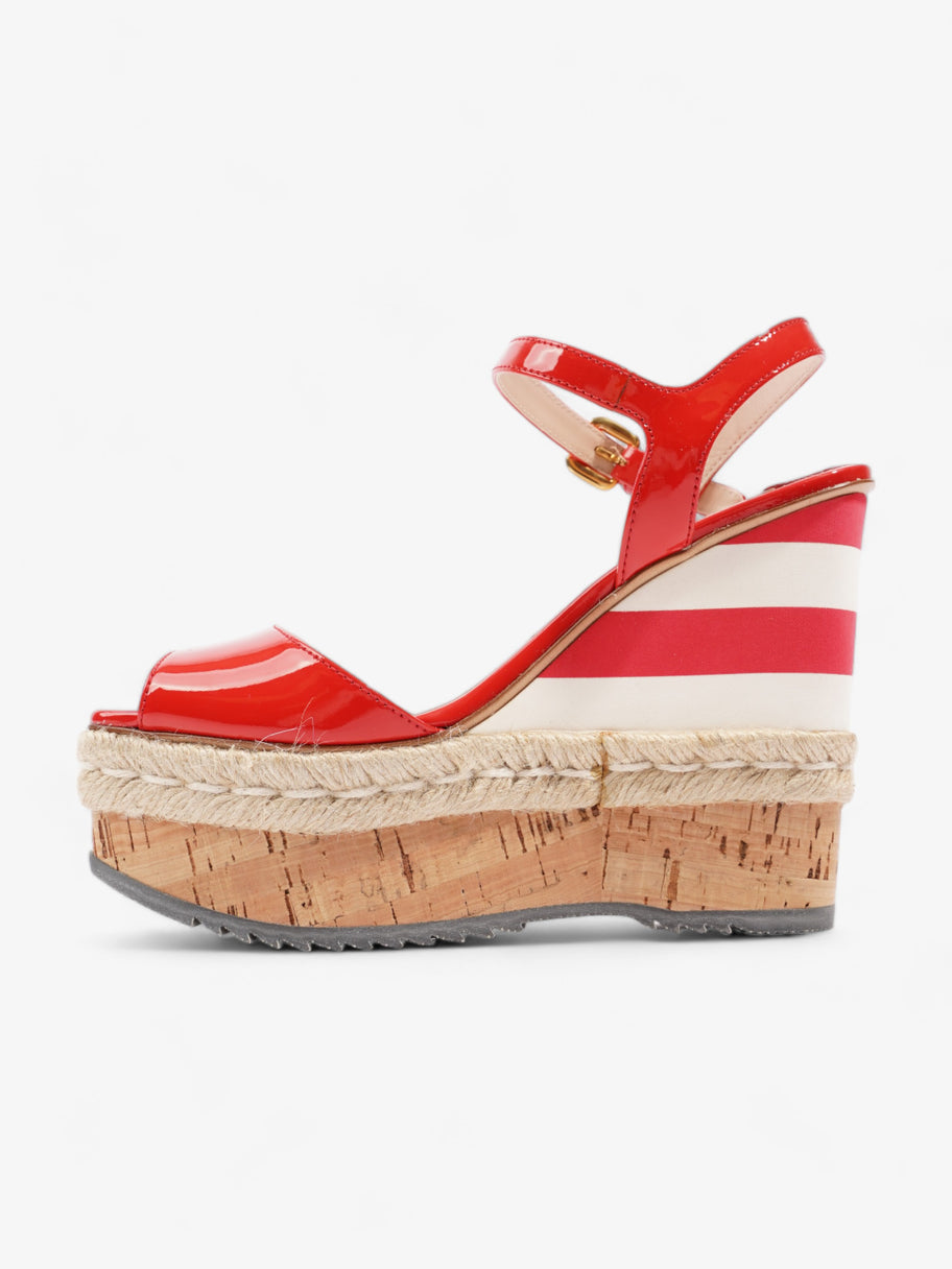 Prada Red Wedges 120 Red Patent Leather EU 36.5 UK 3.5 Image 3