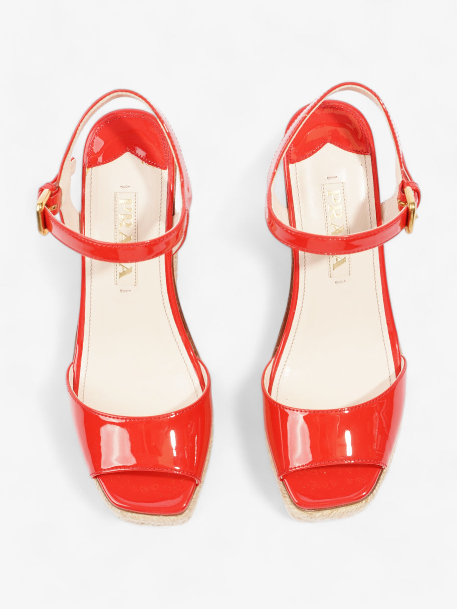 Prada Red Wedges 120 Red Patent Leather EU 36.5 UK 3.5 Image 8