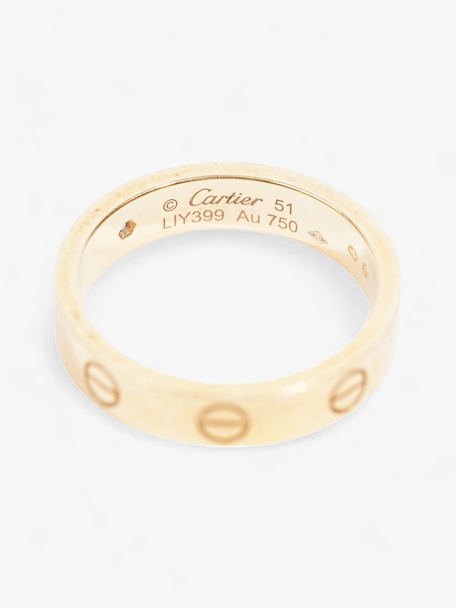 Cartier Love Wedding Band, 1 Diamond Yellow Gold 18k Yellow Gold 51mm Image 2