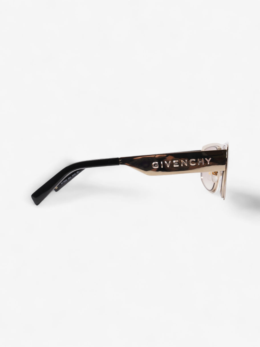 Givenchy Cut Out Sunglasses Gold / Black Acetate 145mm Image 4