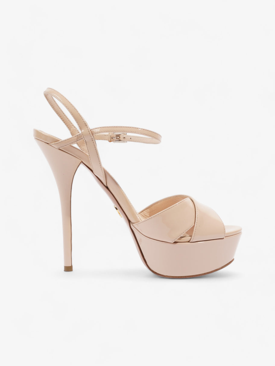 Platform Sandals 130 Nude Patent Leather EU 39 UK 6 Image 4