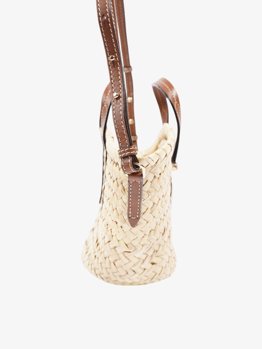 Jimmy Choo Macy Brown / Natural Raffia Small Image 6