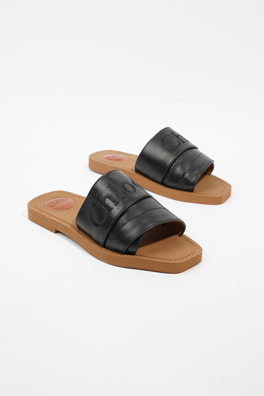 Woody Sandals Black / Brown Leather EU 37 UK 4 Image 2