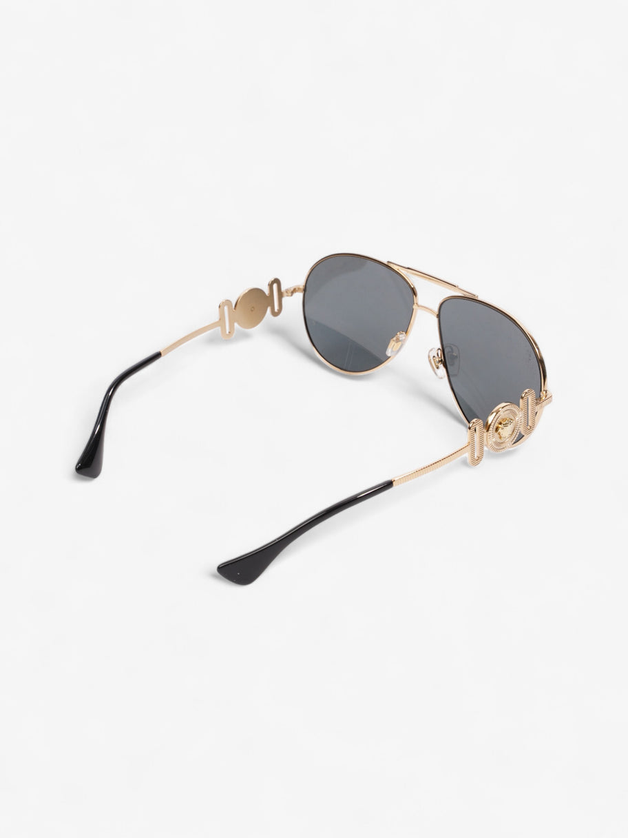 Versace Medusa Aviator Black / Gold Base Metal 145mm Image 7