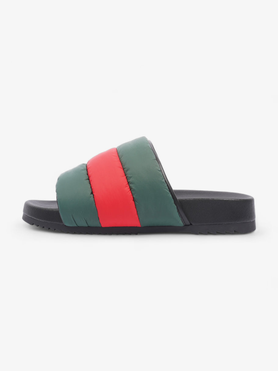 Web-Stripe Open-Toe Slides Red / Green Nylon EU 44 UK 10 Image 5