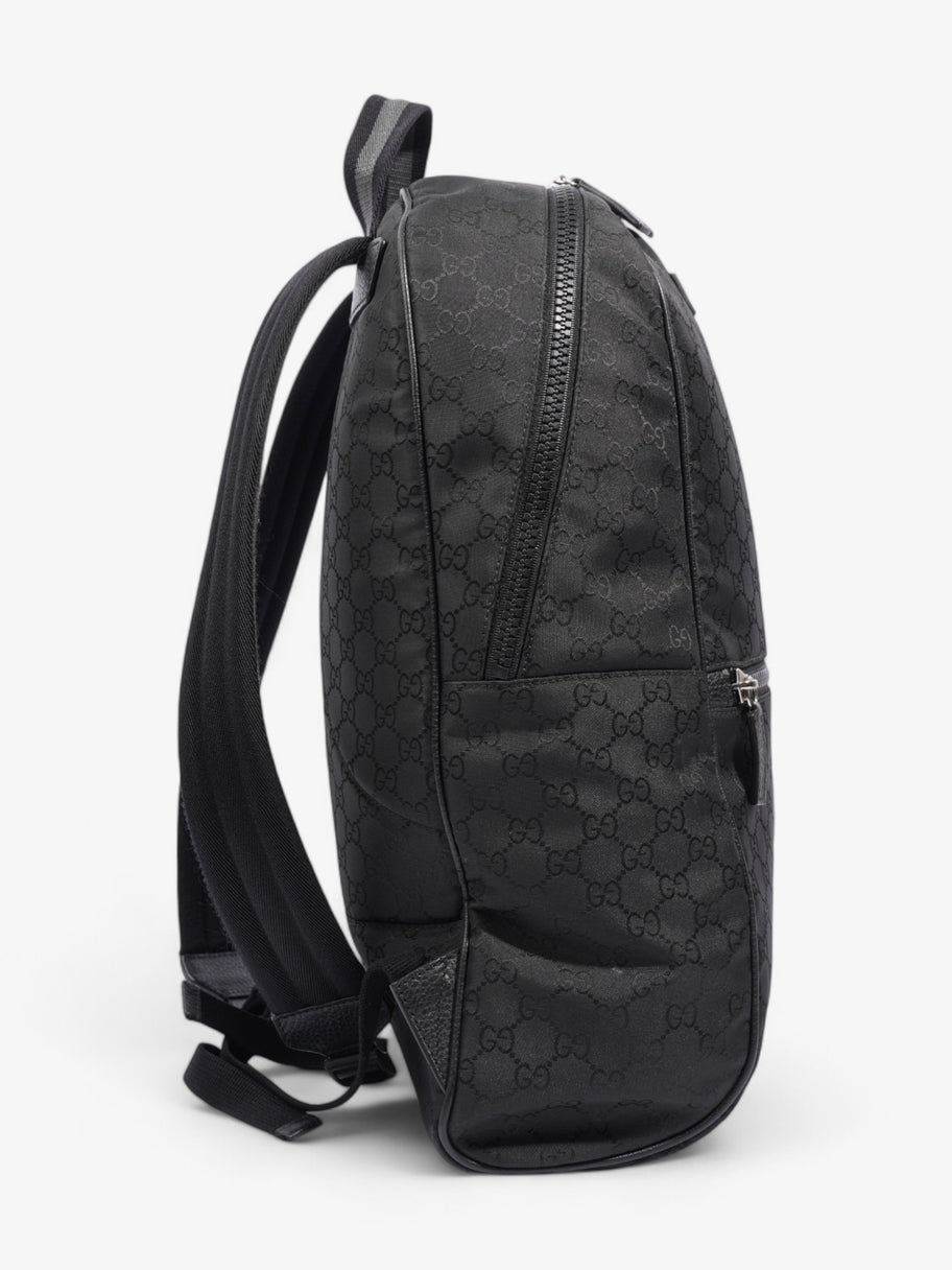 Gucci Double Zip Backpack Black / GG Supreme Nylon Image 5