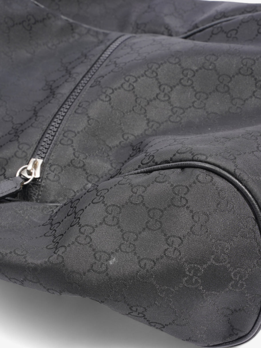 Gucci Double Zip Backpack Black / GG Supreme Nylon Image 9