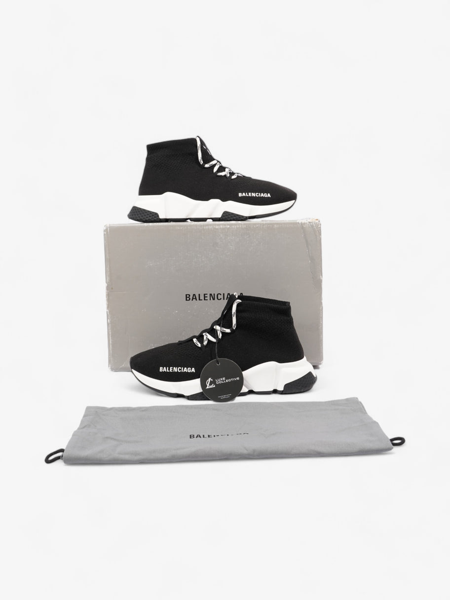 Balenciaga Speed Lace Up Black / White Cotton EU 37 UK 4 Image 10