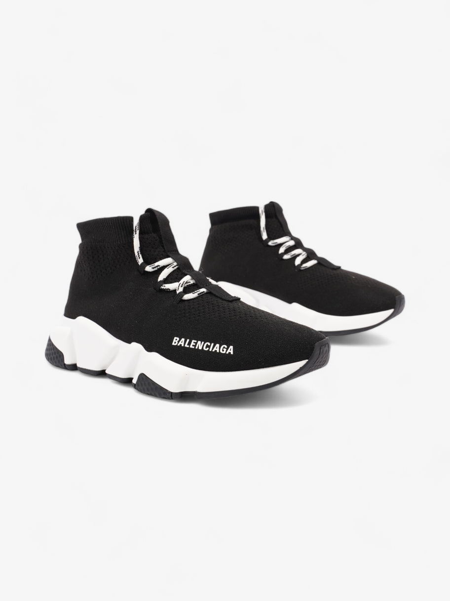 Balenciaga Speed Lace Up Black / White Cotton EU 37 UK 4 Image 2