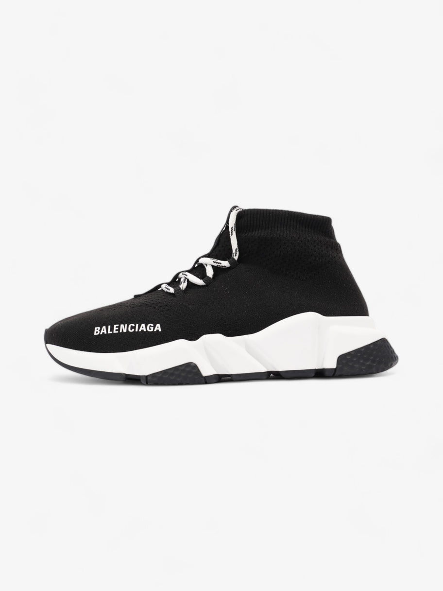 Balenciaga Speed Lace Up Black / White Cotton EU 37 UK 4 Image 5